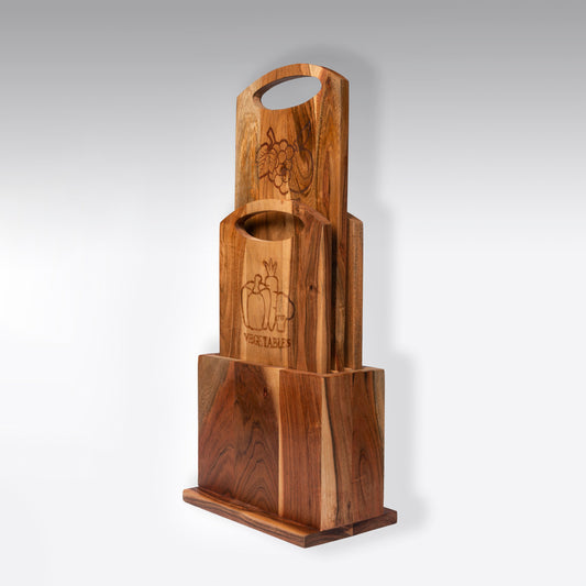 4 Piece Wooden Chopping Board Set - CBWD0001 - View 2