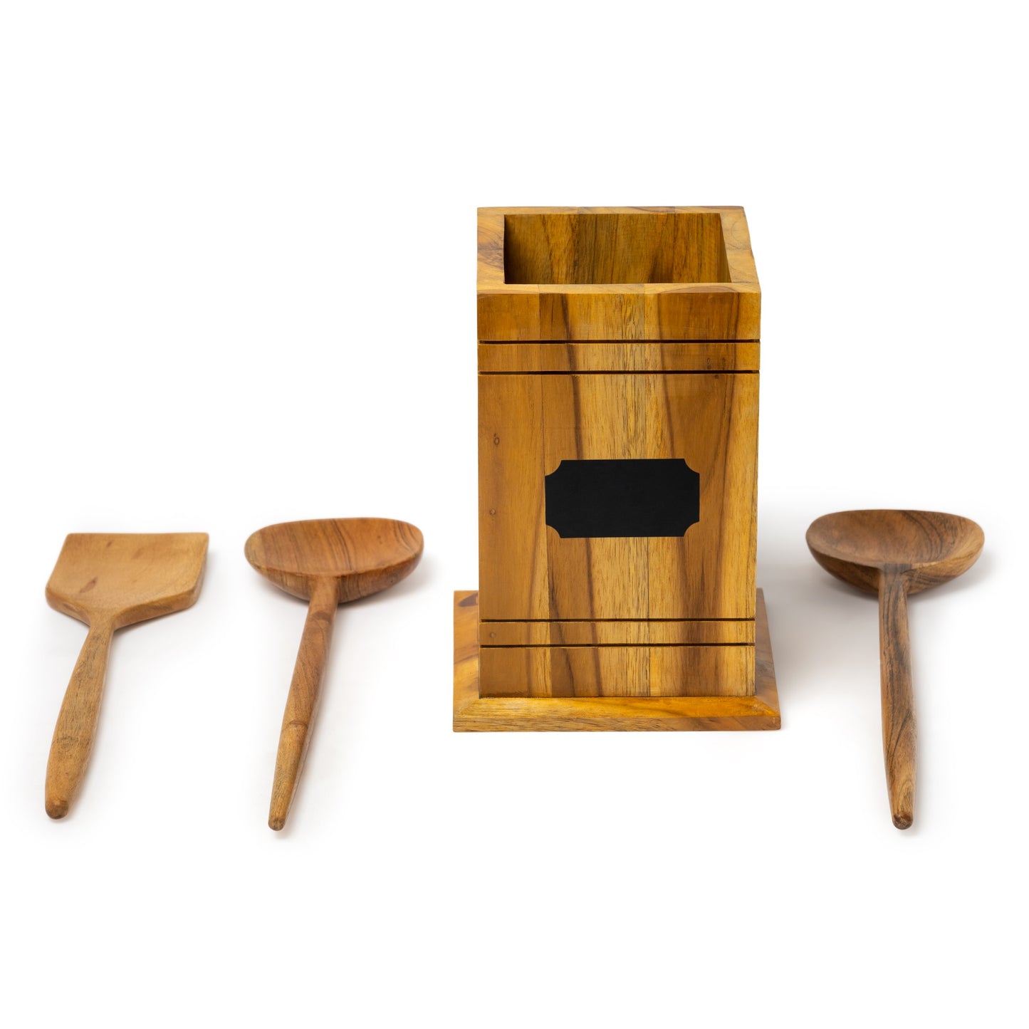 Wood Utensil Holder