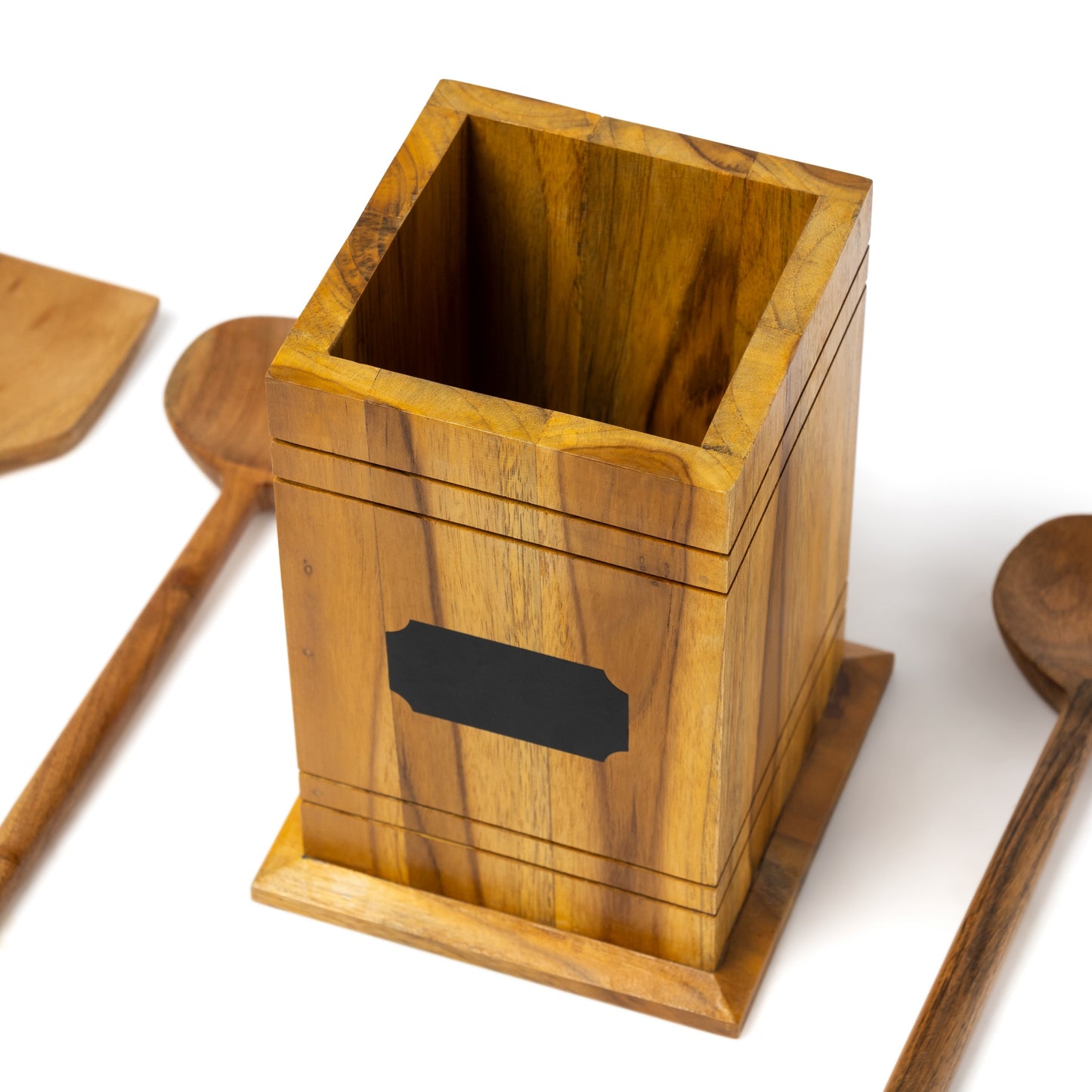 Wood Utensil Holder