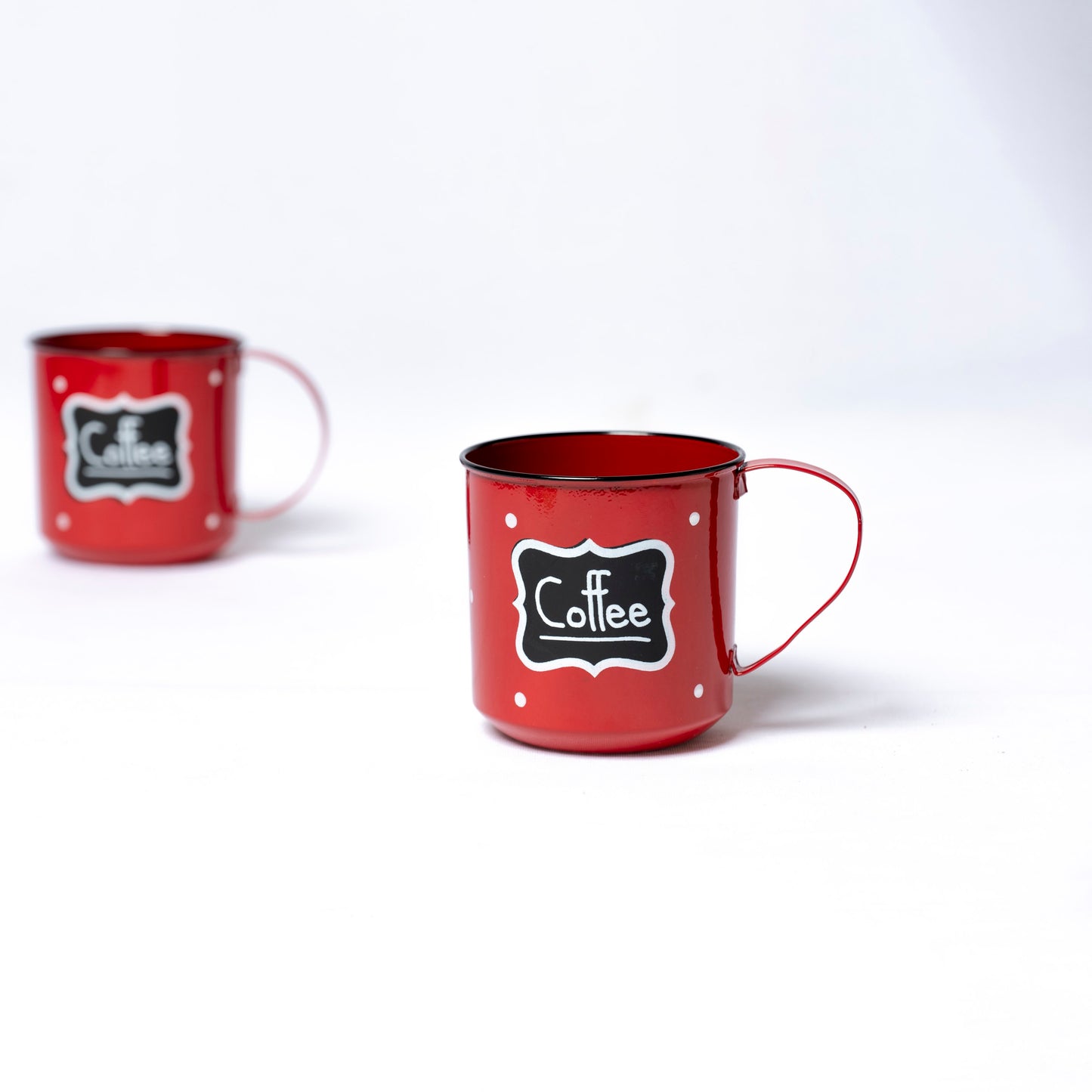 Steel Coffee Mug (Red) - CMST0001 - View 3