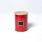 Polka Dot Design Steel Storage Container with Wooden Lid (Red) - SCST0006 - View 2