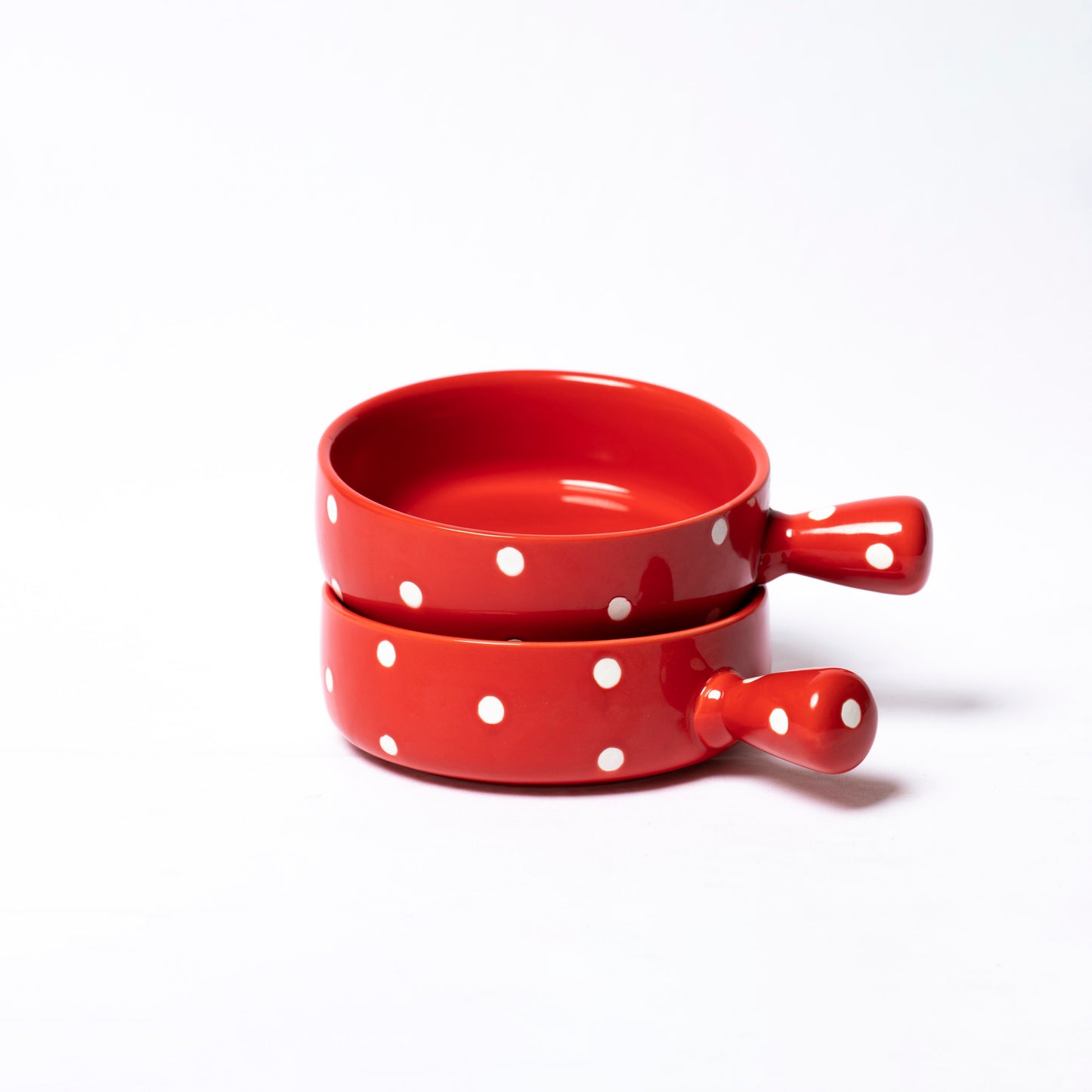Polka Dot Bowl With Handle