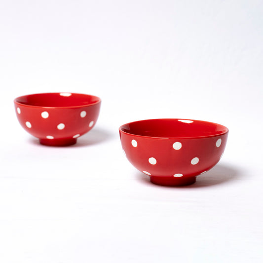 Polka Dot Deep Bowl