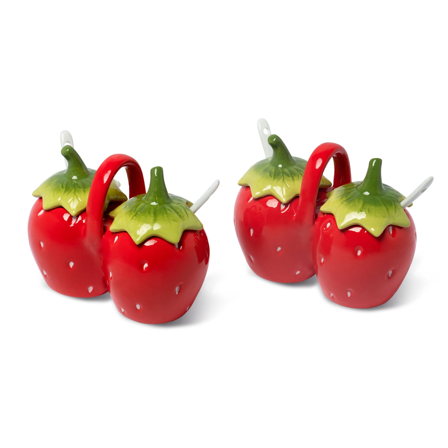 Strawberry Jar Set With Spoons