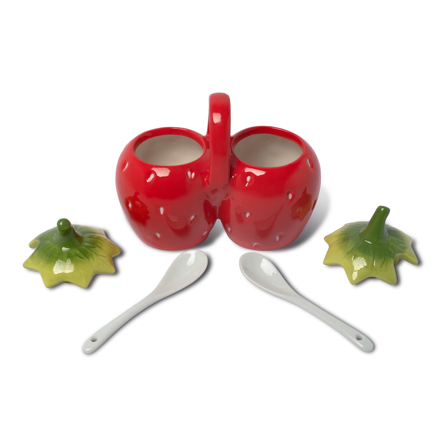 Strawberry Jar Set With Spoons