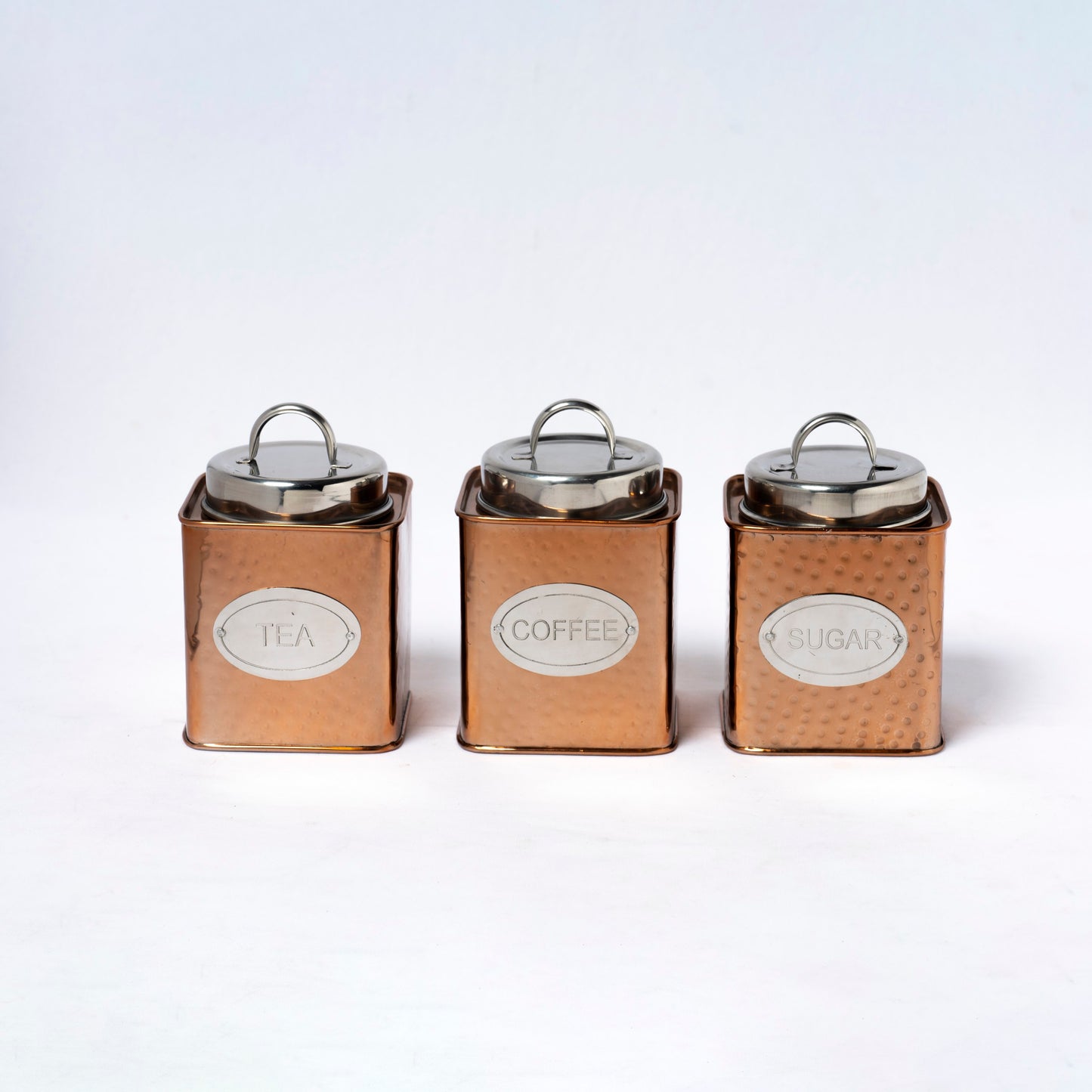 Tea Coffee Sugar Set Square