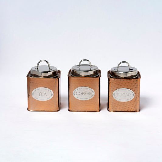 Tea Coffee Sugar Set Square