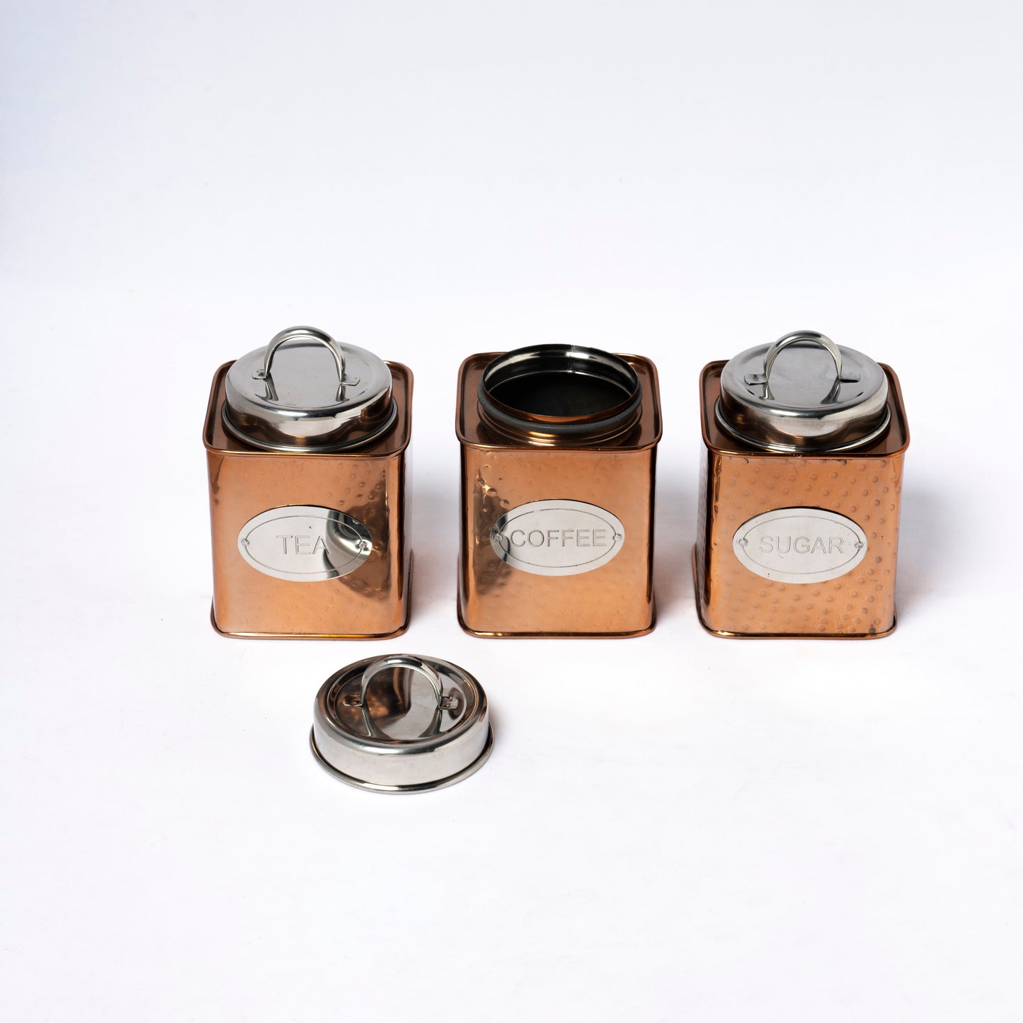 Tea Coffee Sugar Set Square