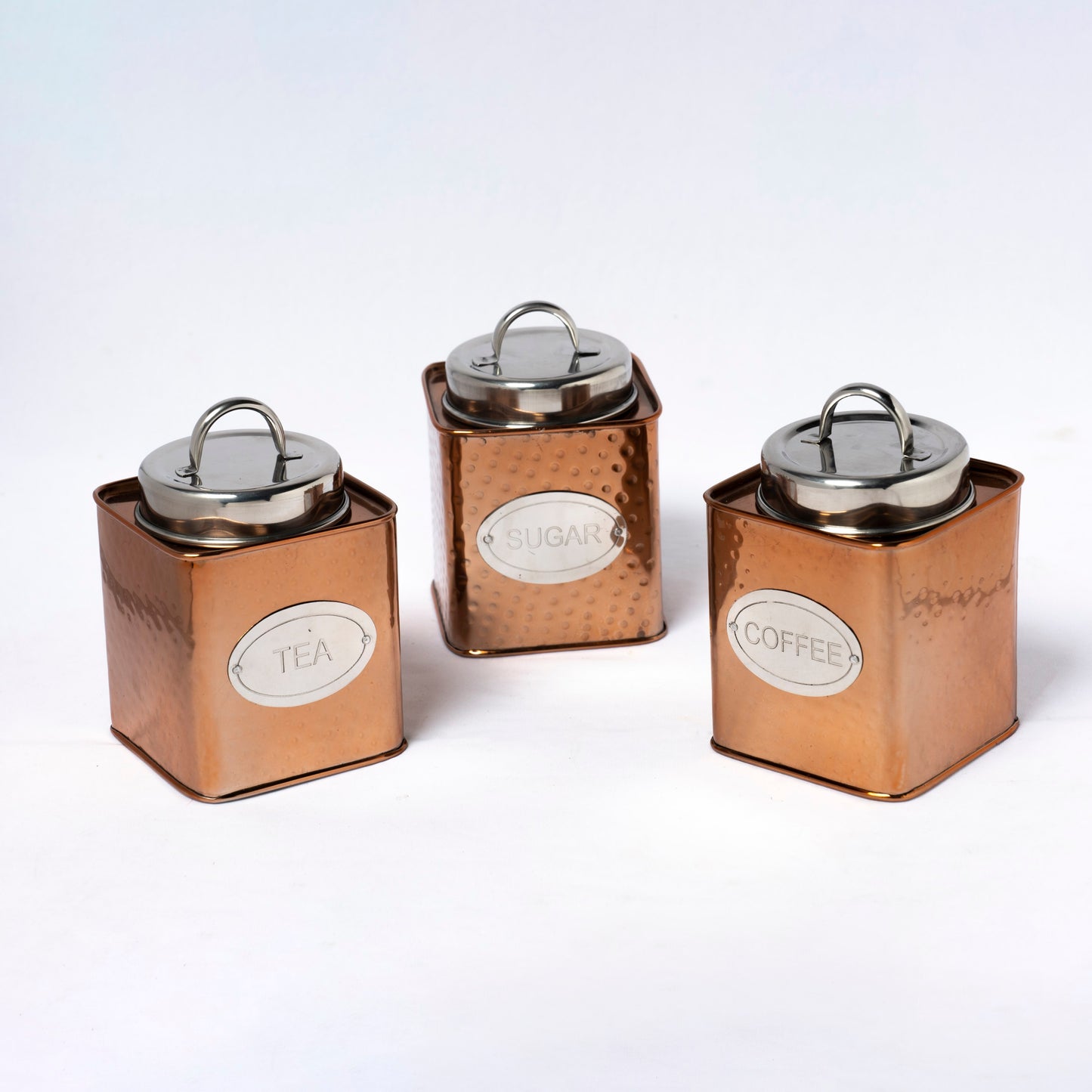 Tea Coffee Sugar Set Square