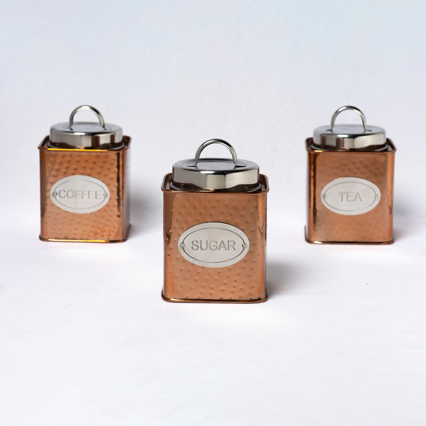 Tea Coffee Sugar Set Square