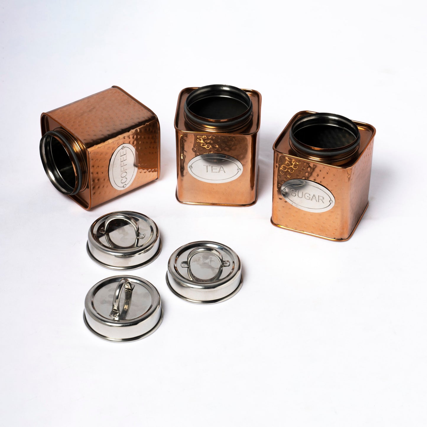 Tea Coffee Sugar Set Square