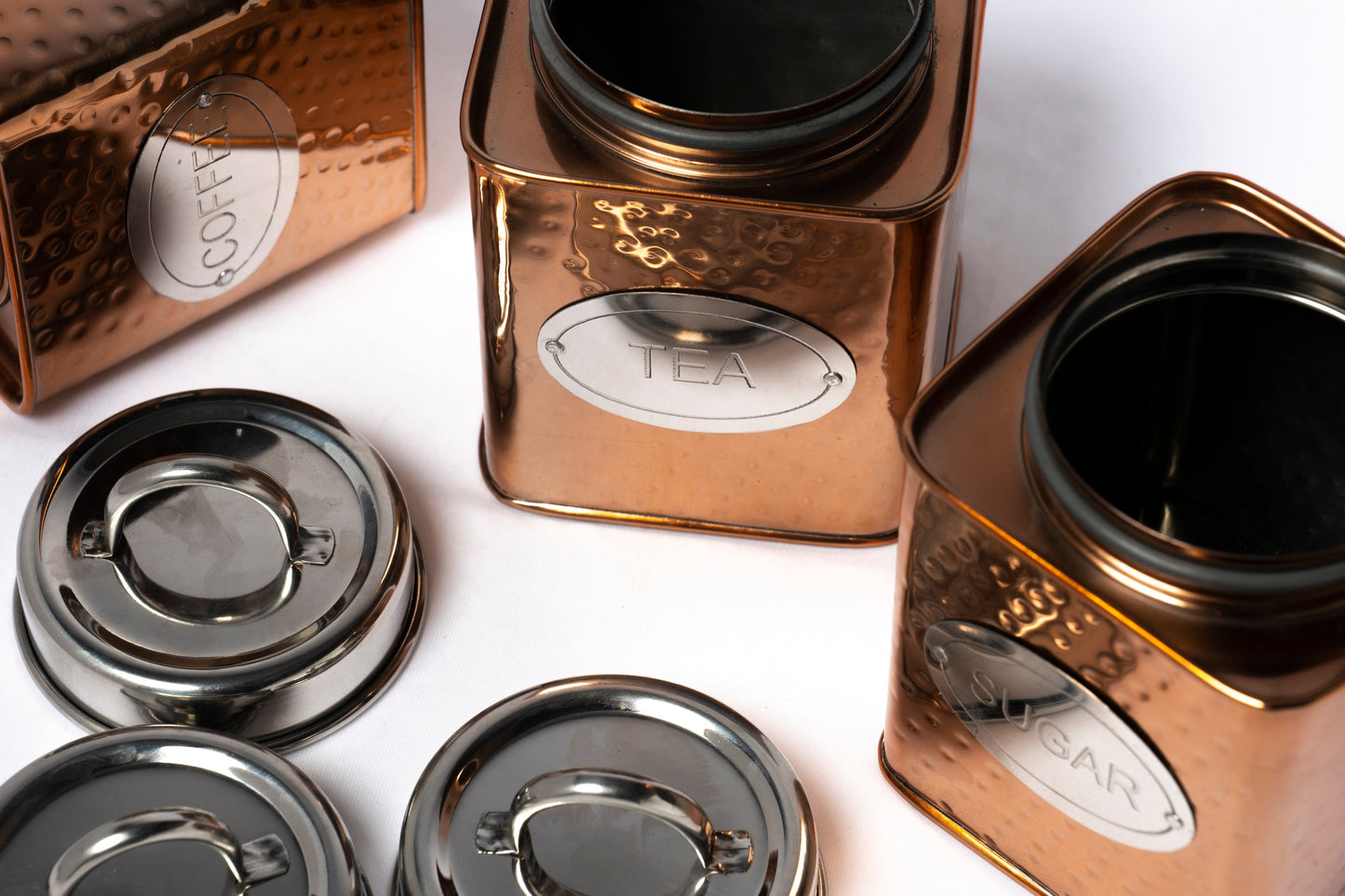 Tea Coffee Sugar Set Square