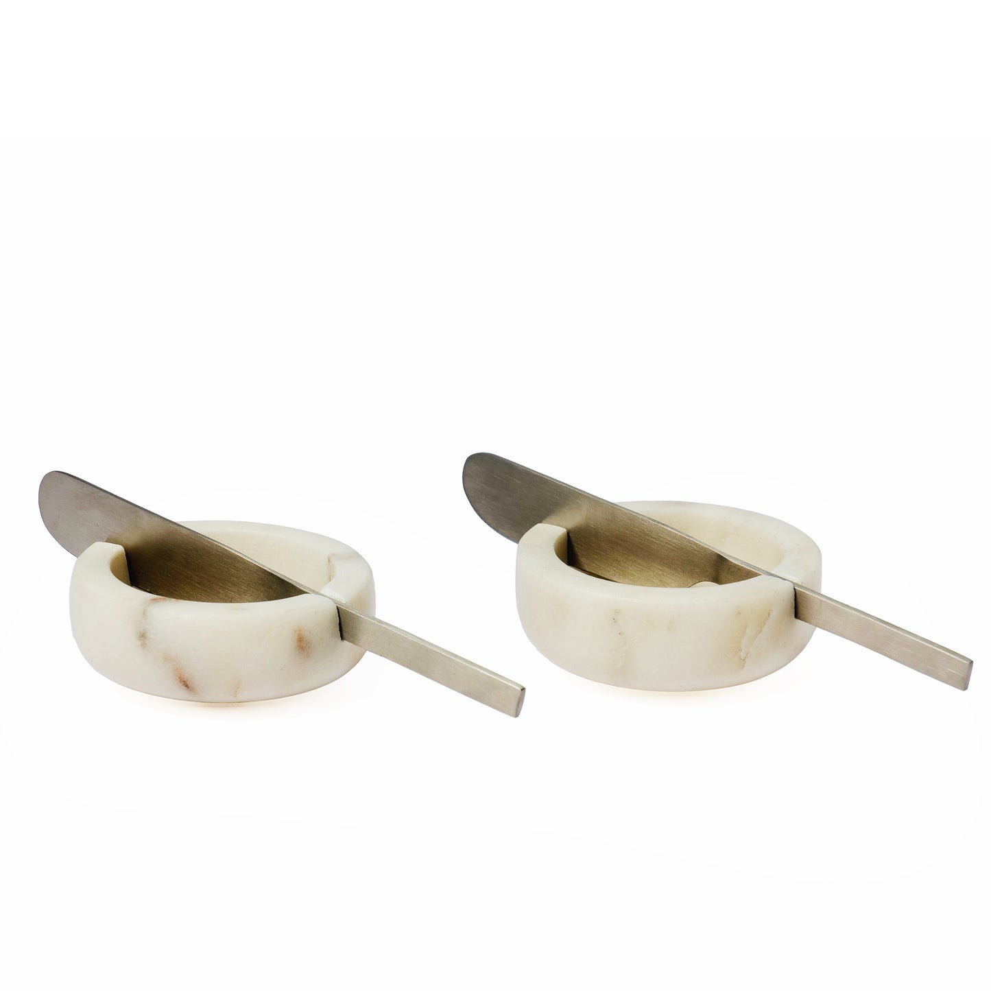 White Marble Butter Dish