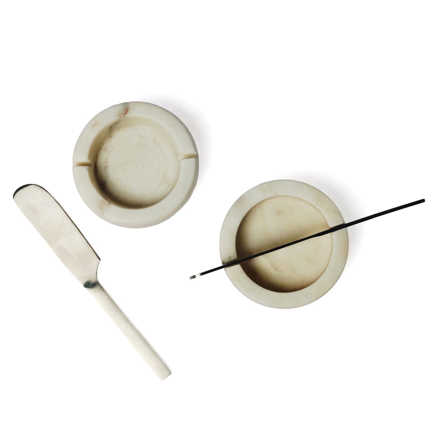 White Marble Butter Dish