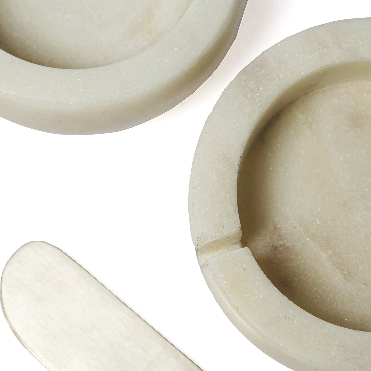 White Marble Butter Dish