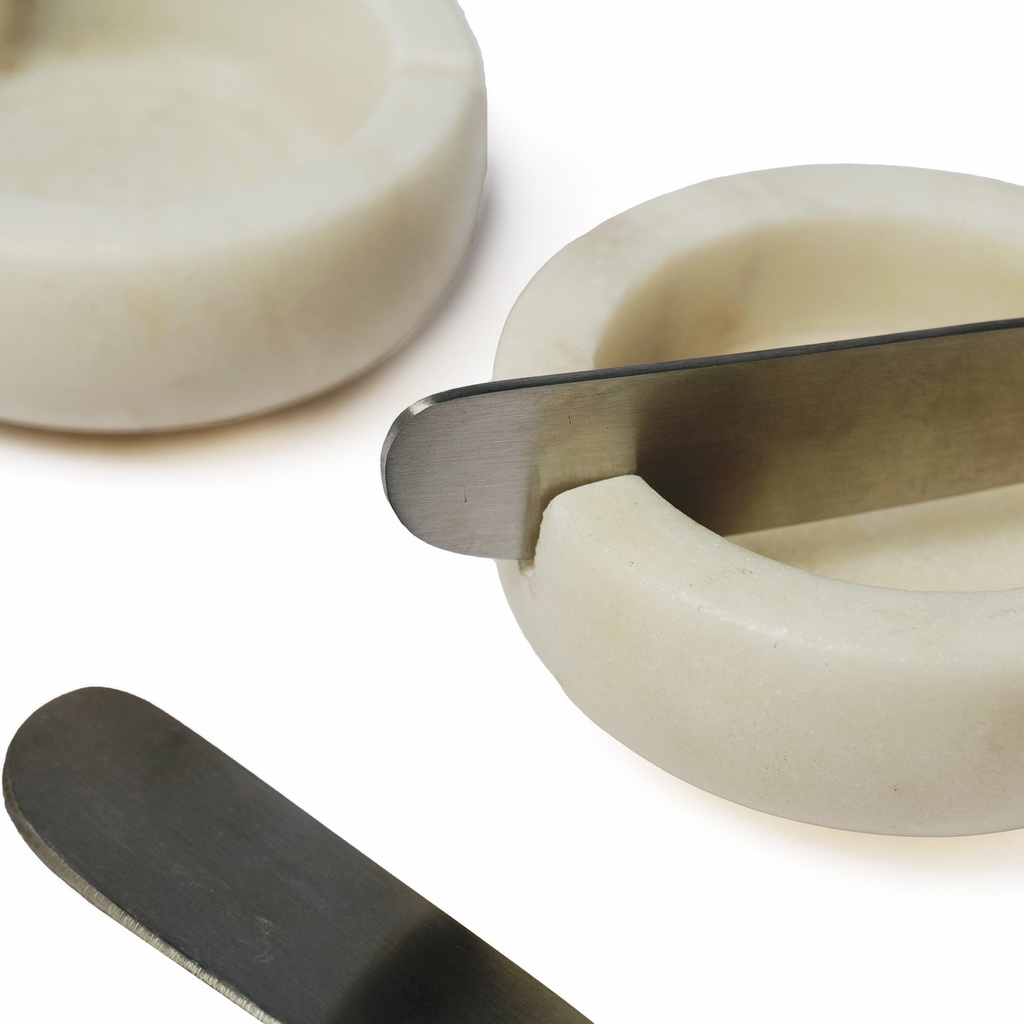 White Marble Butter Dish