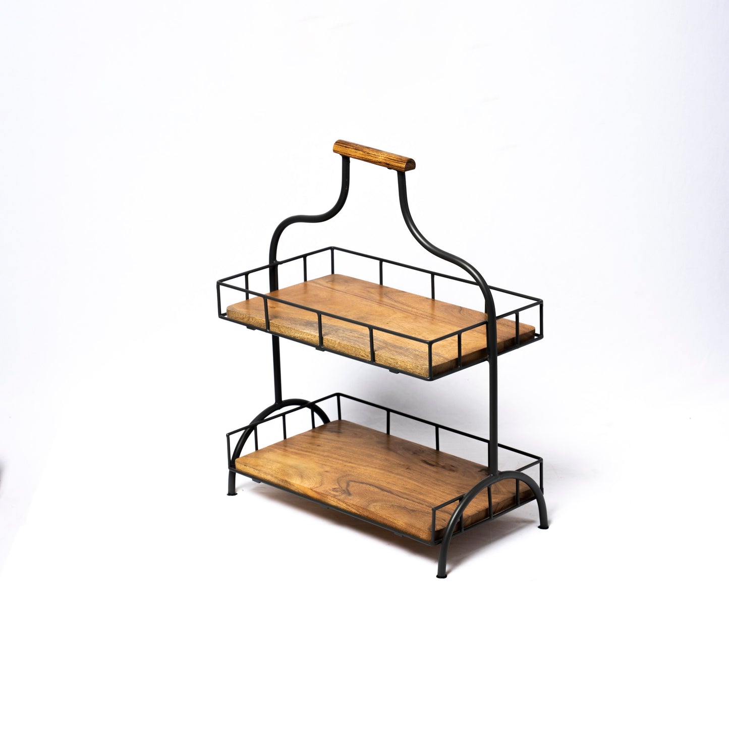2 Tier Wood Stand