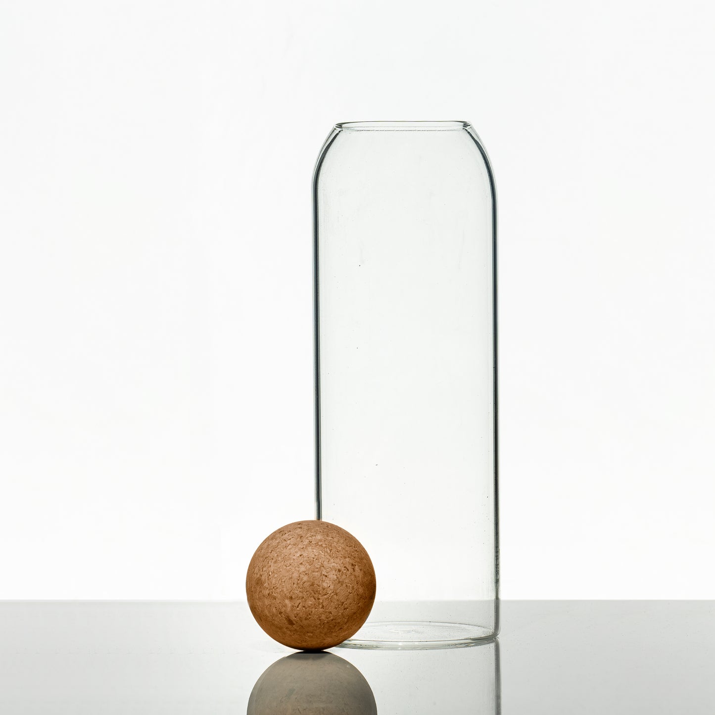 Glass Jar With Wood Cork Large