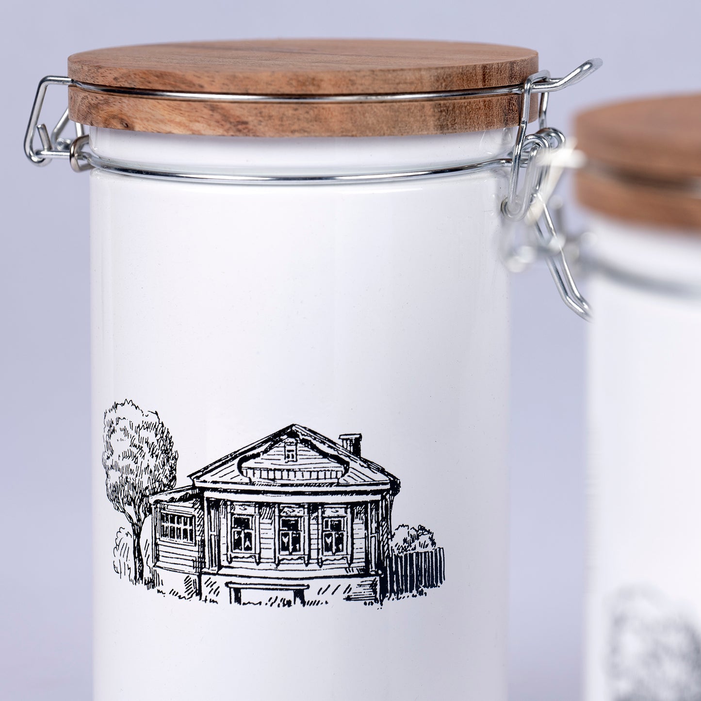 Vintage Storage Jar with Clip Lock