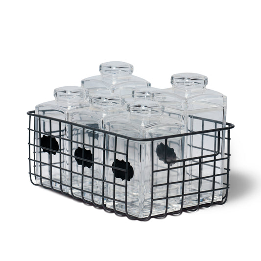 Black Wired Metal Basket