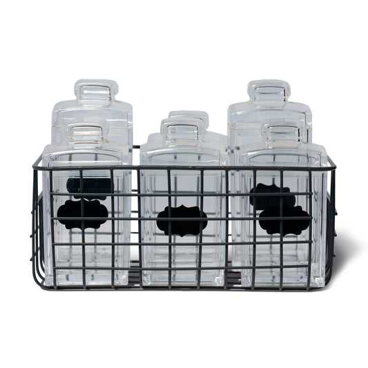 Black Wired Metal Basket