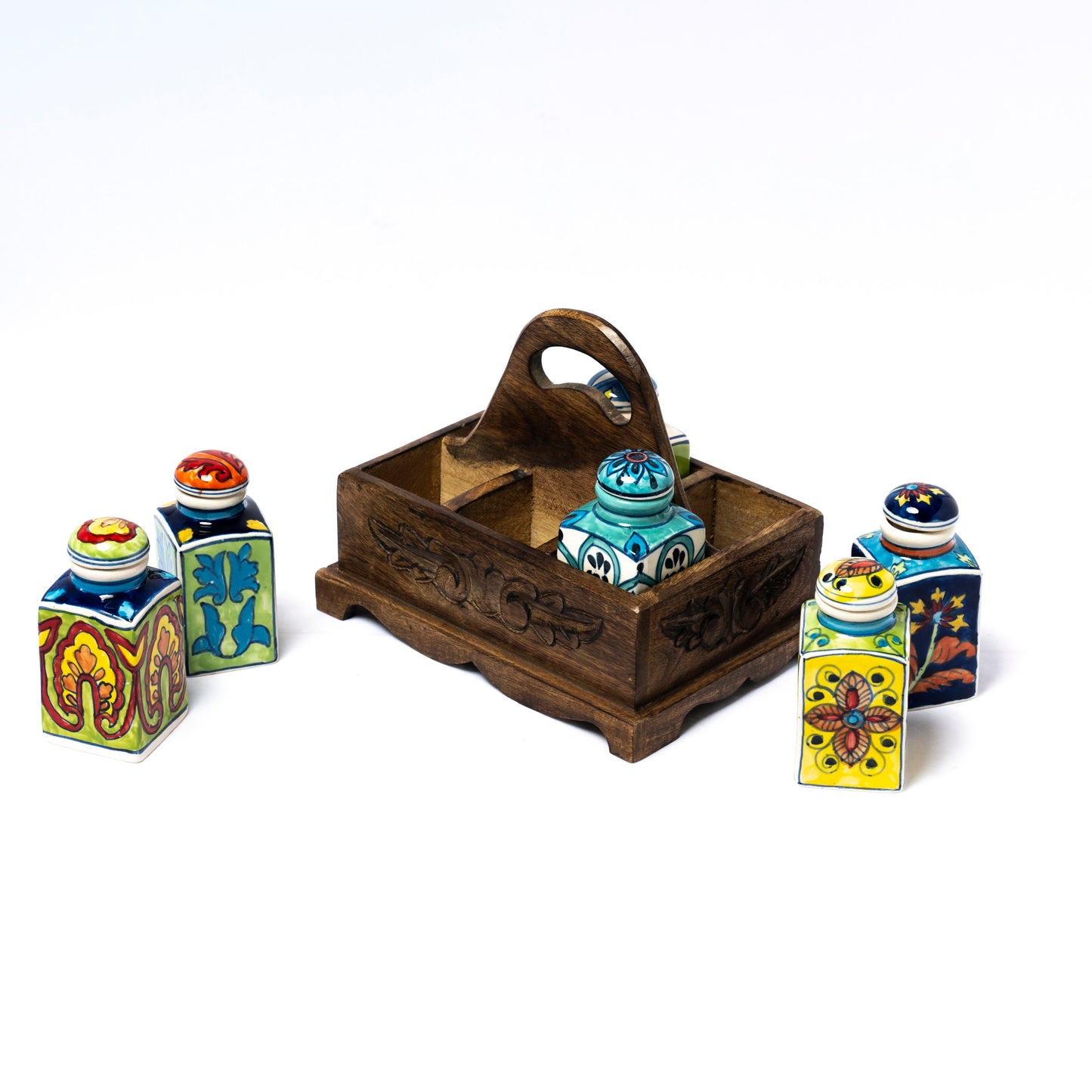 Storage Container With Wood Stand