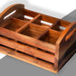 Wooden Oil Caddy with Wooden Handle - OCWD0002 - View 1
