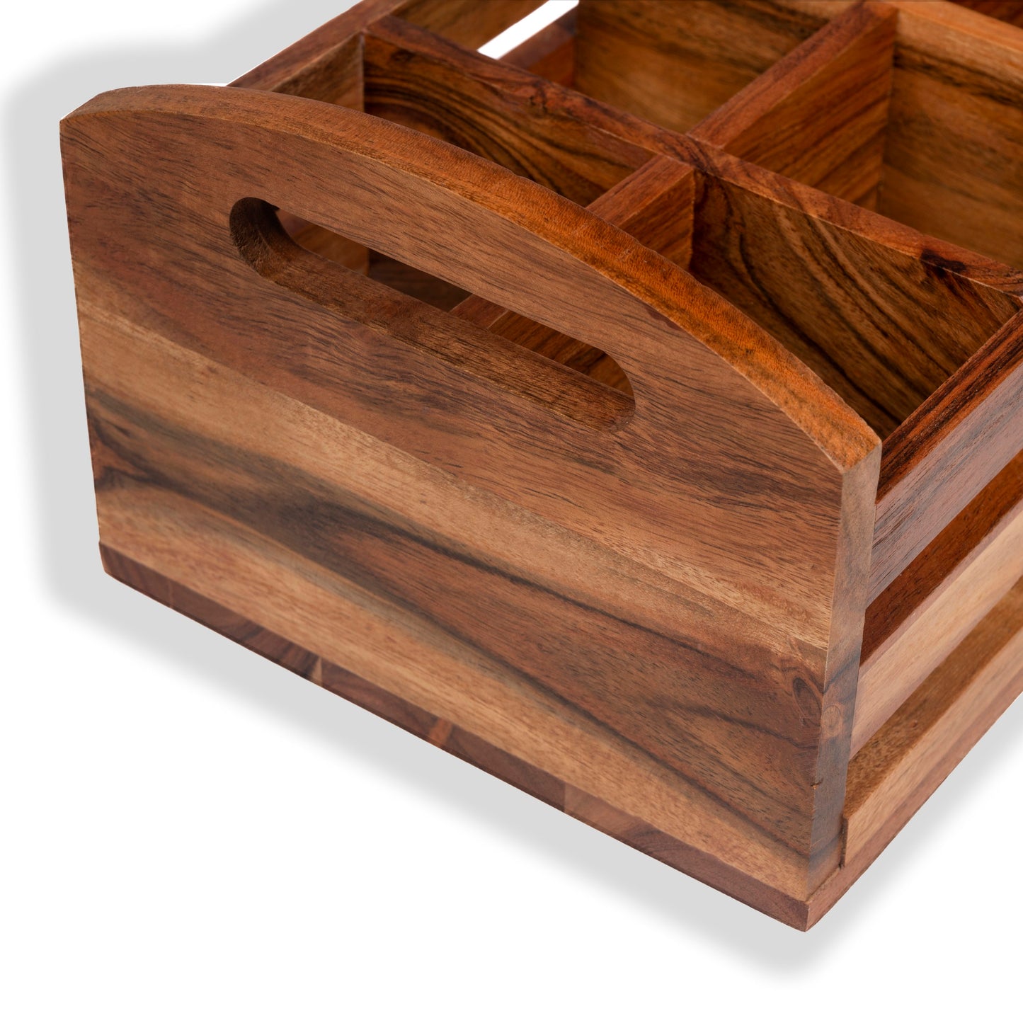 Wooden Oil Caddy with Wooden Handle - OCWD0002 - View 3