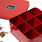 Polka Dot Design Steel Spice Box  (Red) - SBST0001 - View 3