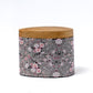 Double Wood Storage Bowls with Swivel Lid