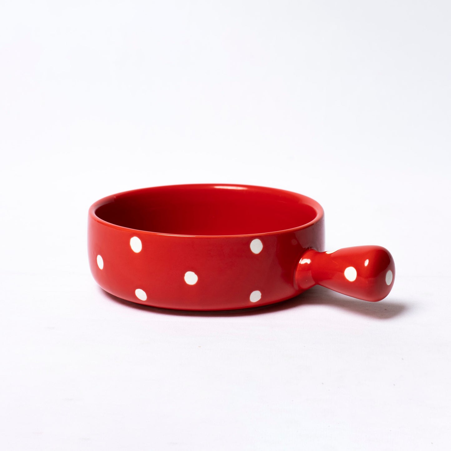 Polka Dot Bowl With Handle