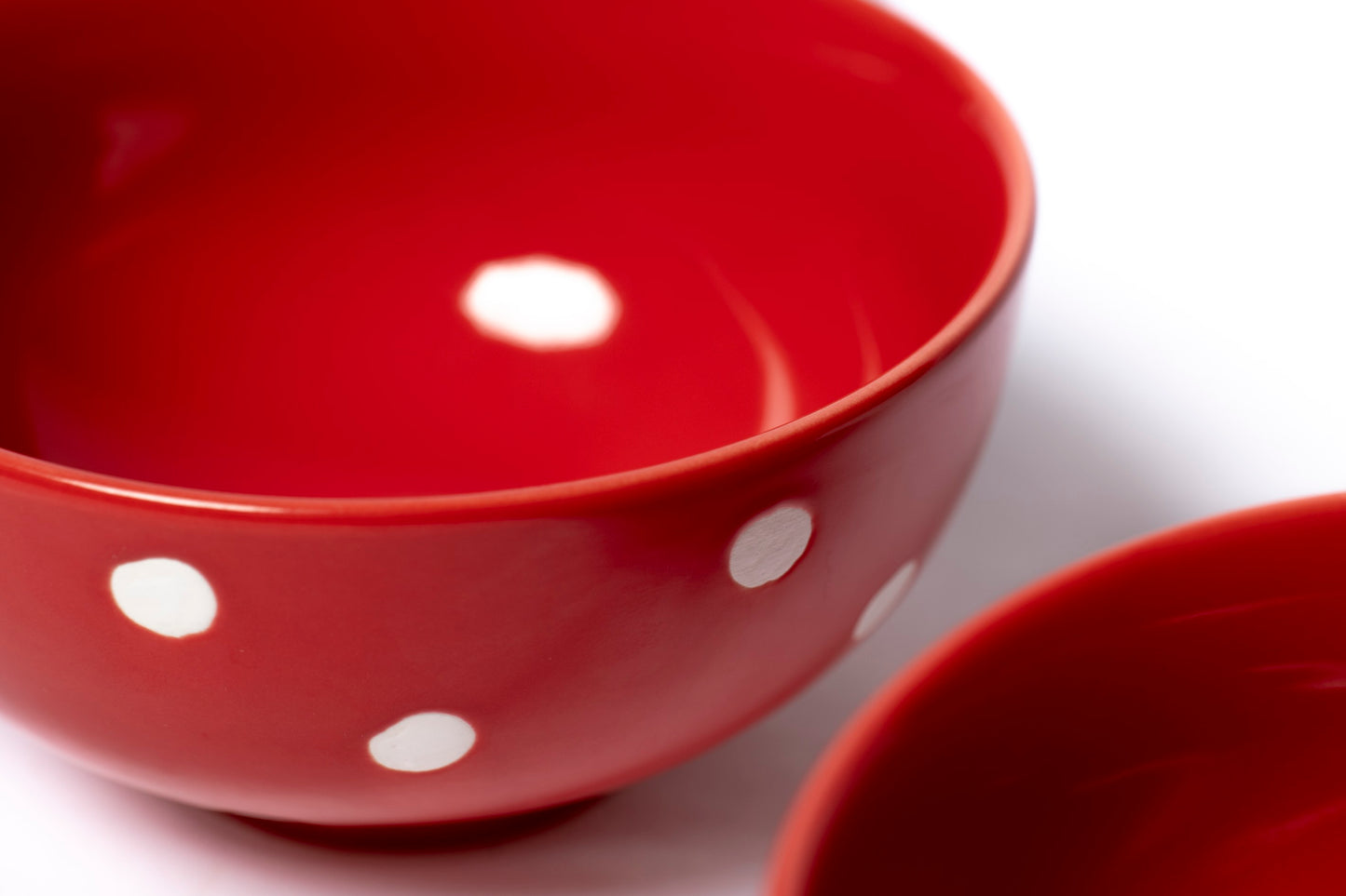 Polka Dot Deep Bowl