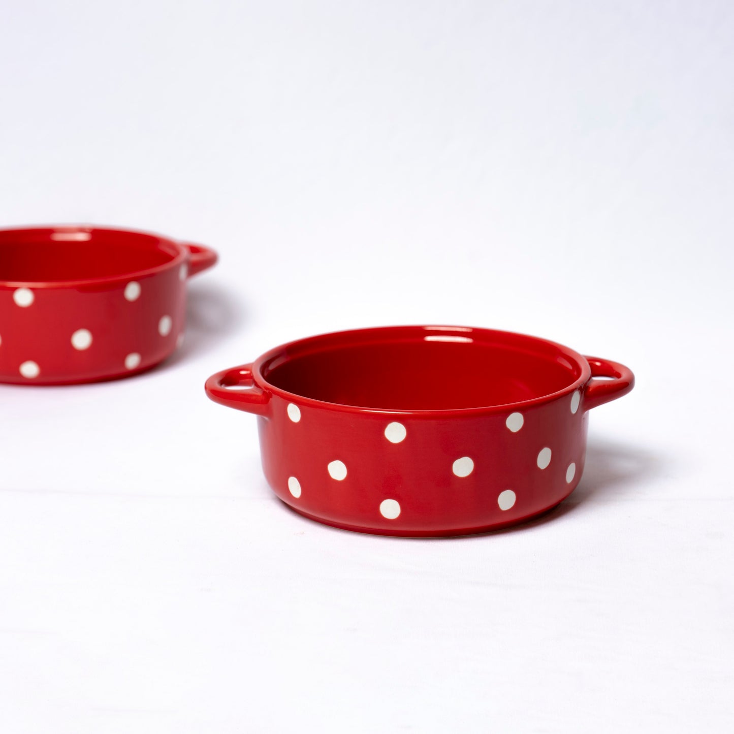 Polka Dot Serving Bowl