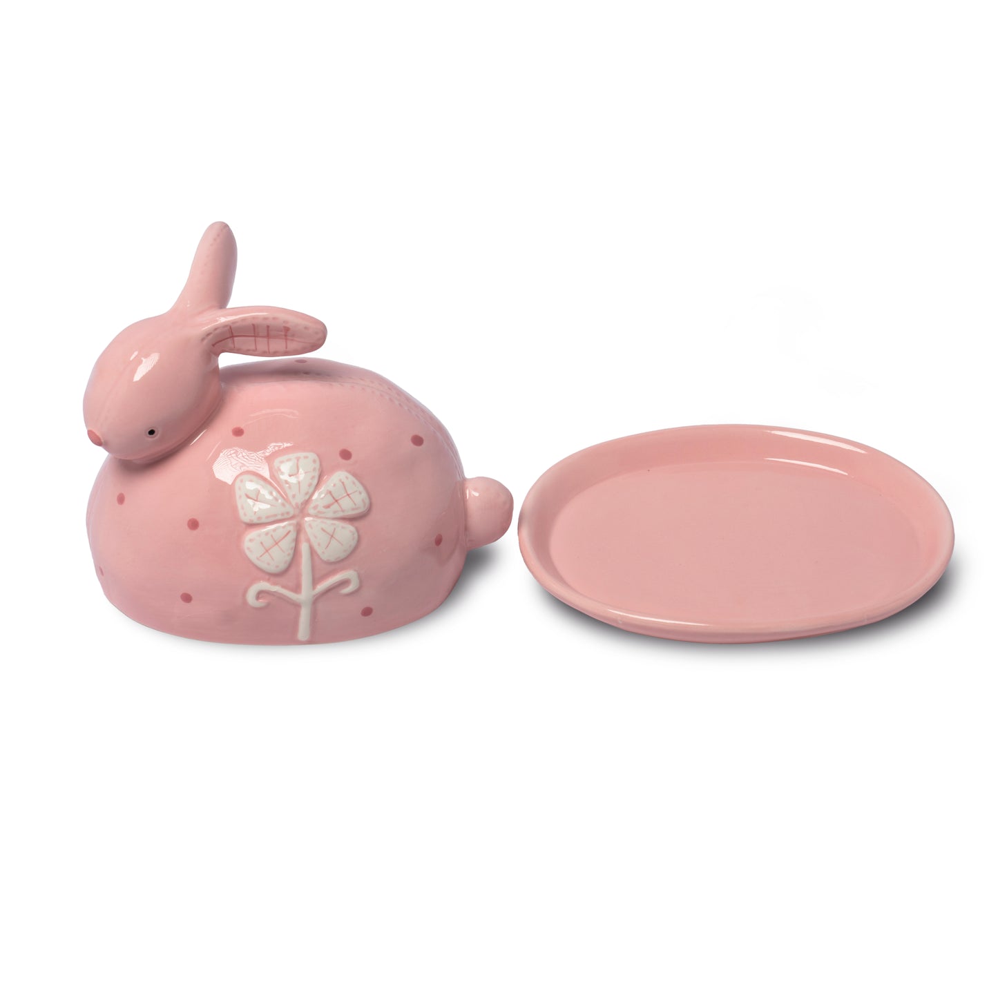 Ceramic Rabbit Butter Dish