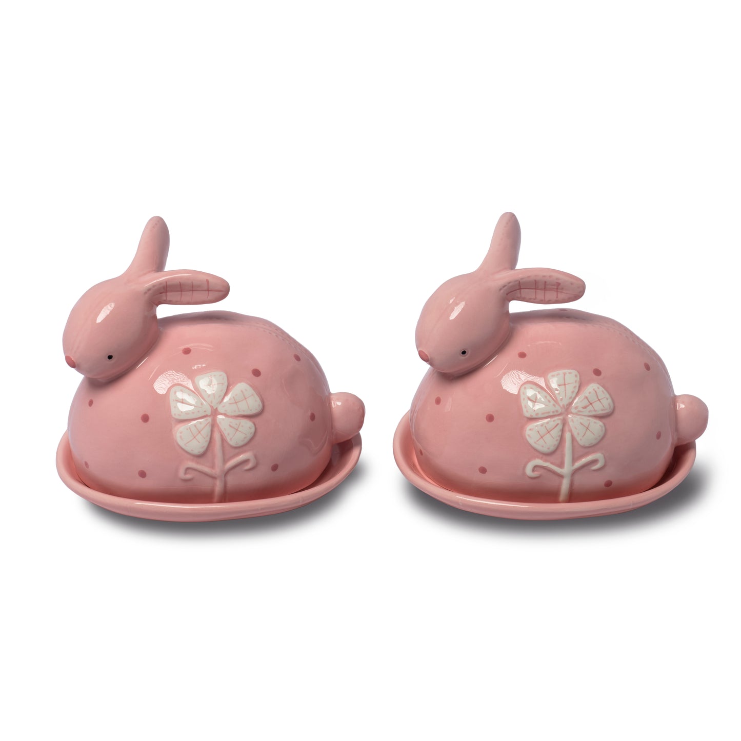 Ceramic Rabbit Butter Dish