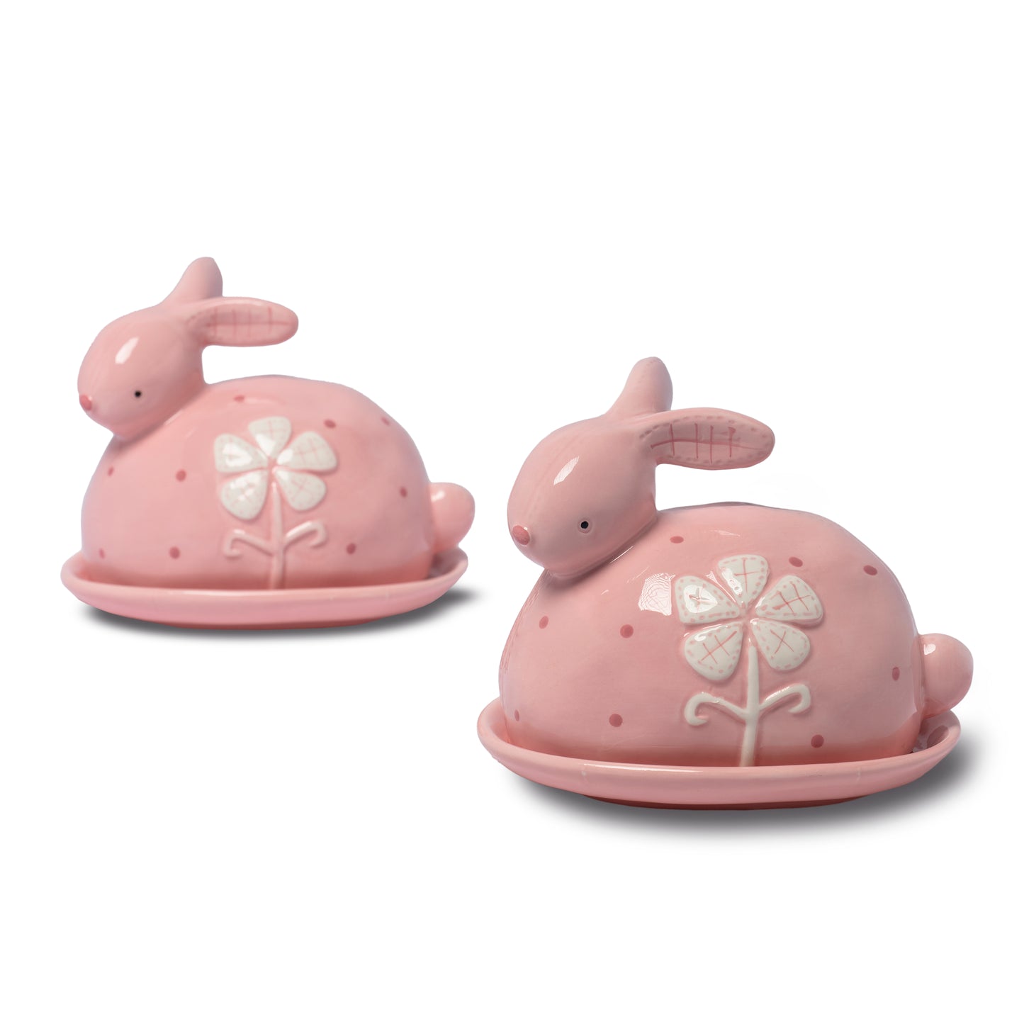 Ceramic Rabbit Butter Dish