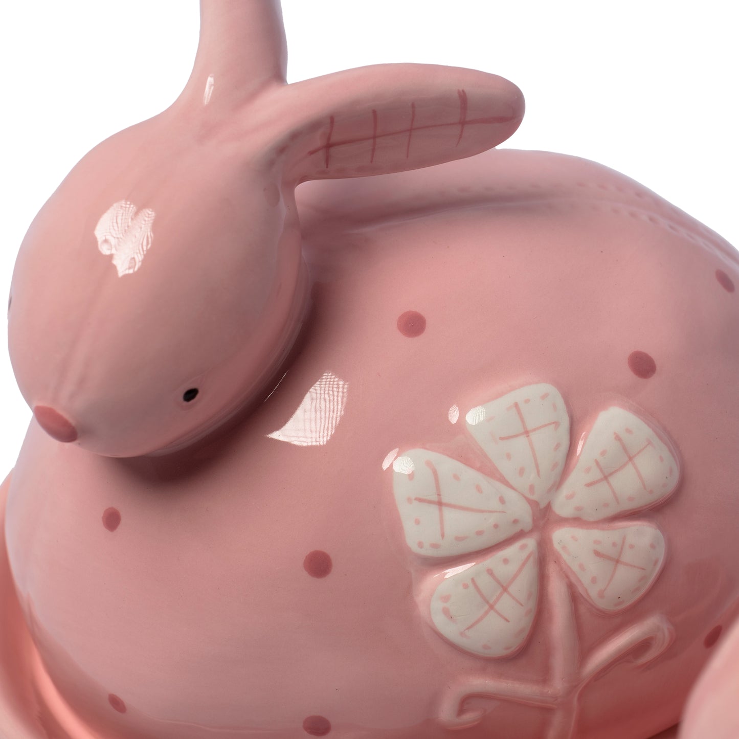 Ceramic Rabbit Butter Dish