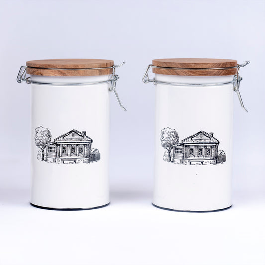 Vintage Storage Jar with Clip Lock