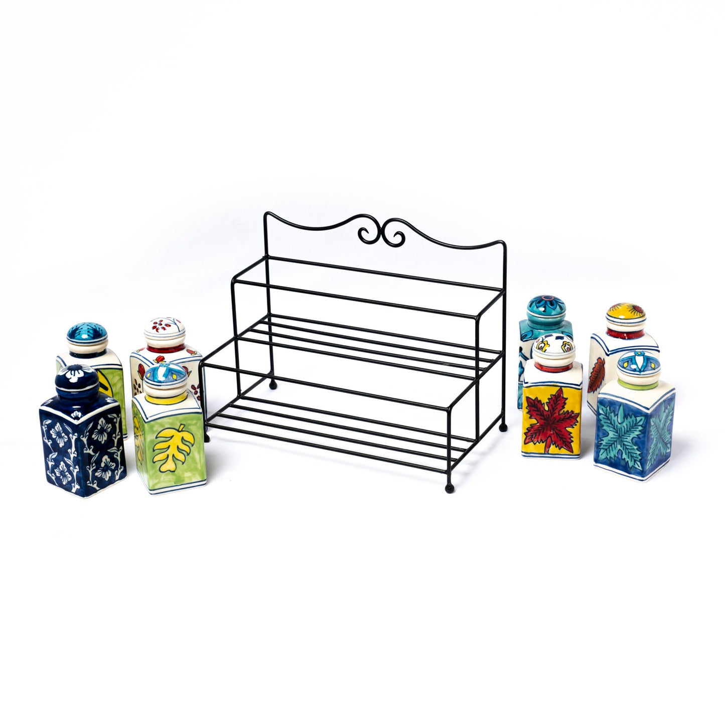 Ceramic Spice Jar With Stand