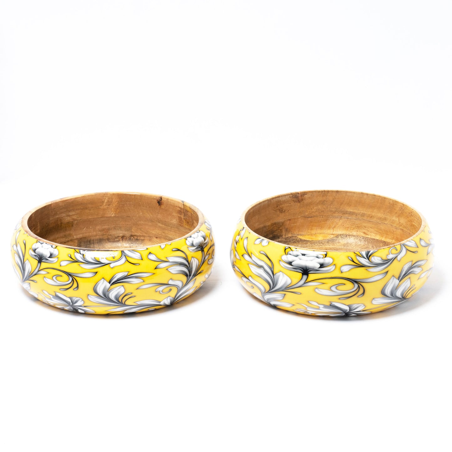 Wood Bowl 12Inch (Yellow)