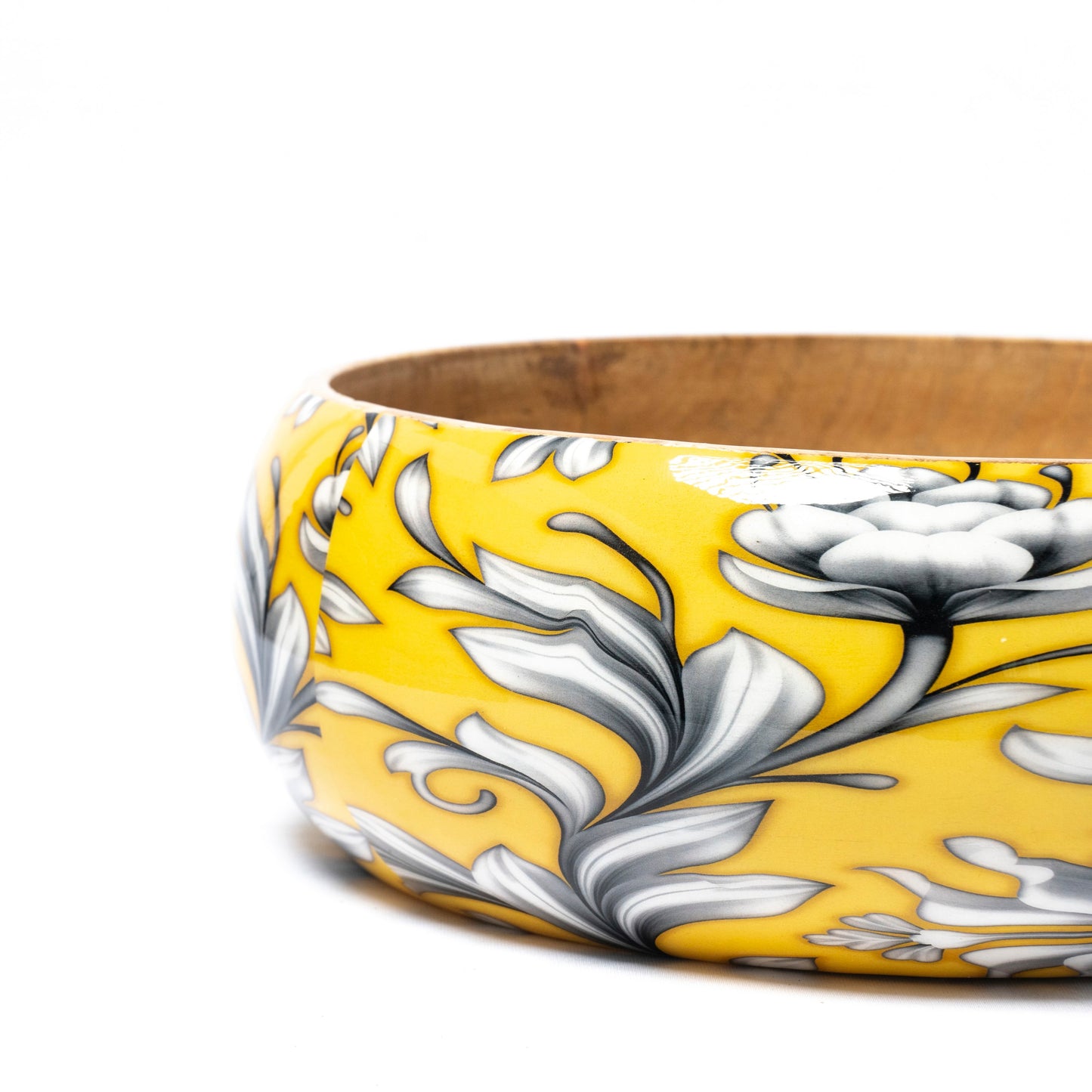 Wood Bowl 12Inch (Yellow)