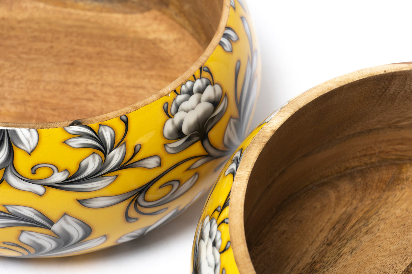 Wood Bowl 10Inch (Yellow)