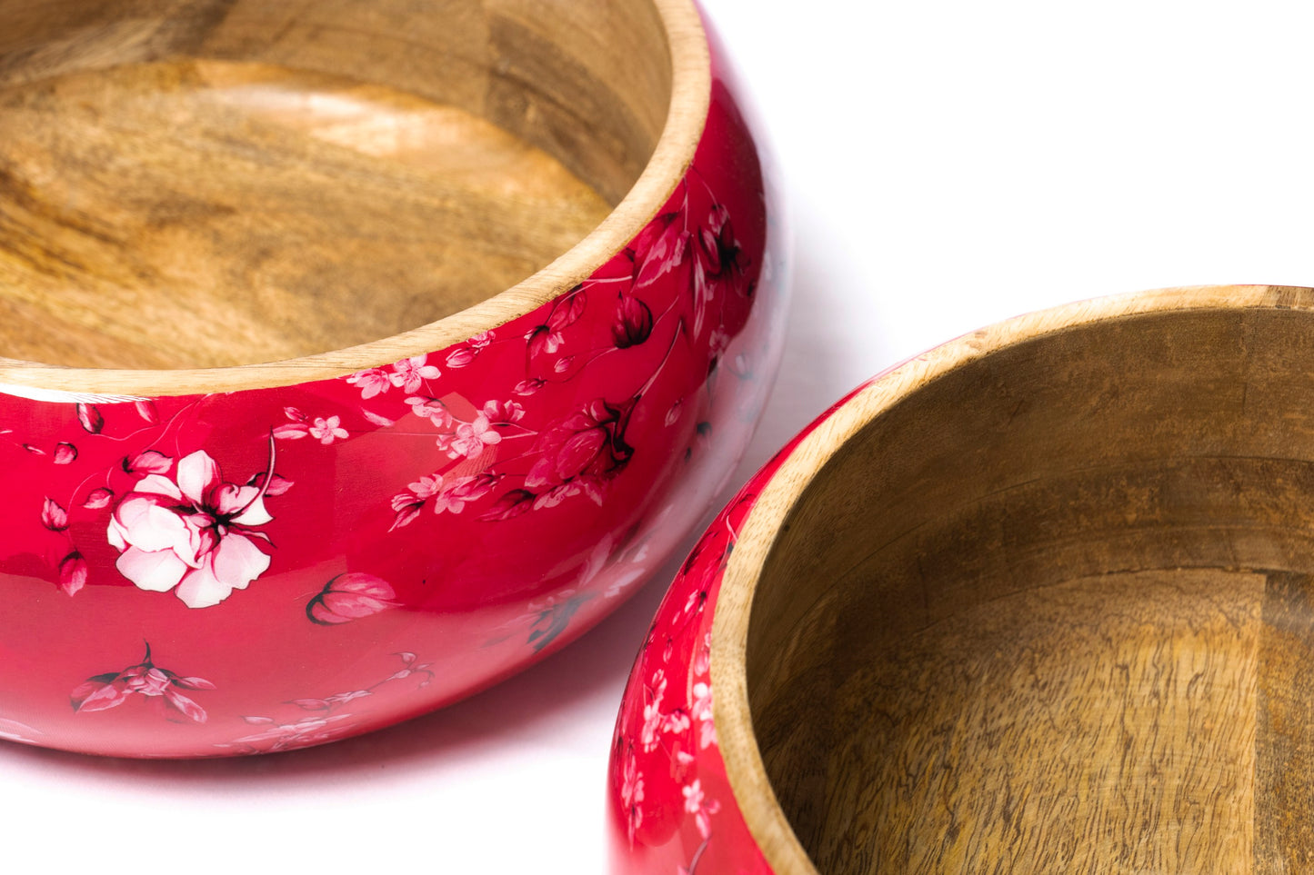 Wood Bowl 10Inch (Red)